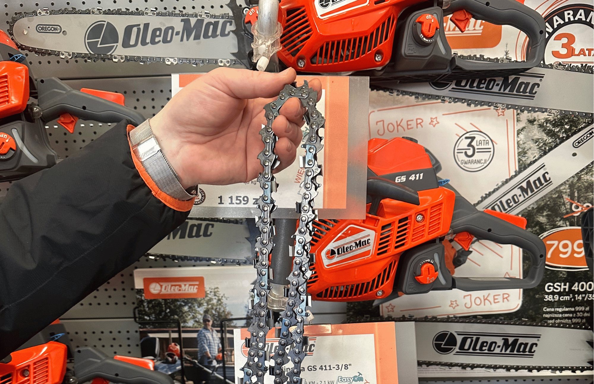 Jaki łańcuch i prowadnica pasują do pilarek Oleo-Mac?