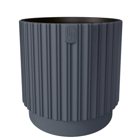 Doniczka Osłonka Mika Cyli + Wkład Mika Cyli 40 antracyt