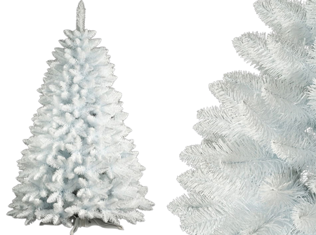 Biała choinka sztuczna 100% PVC – Sosna Śnieżka 180 cm