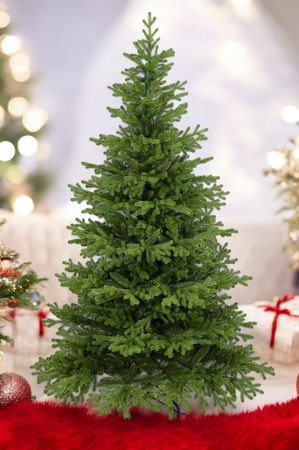 Choinka sztuczna Świerk Tyrolski PE+PVC 230 cm stojak metalowy