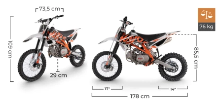 Cross Pit Bike KAYO 160TT