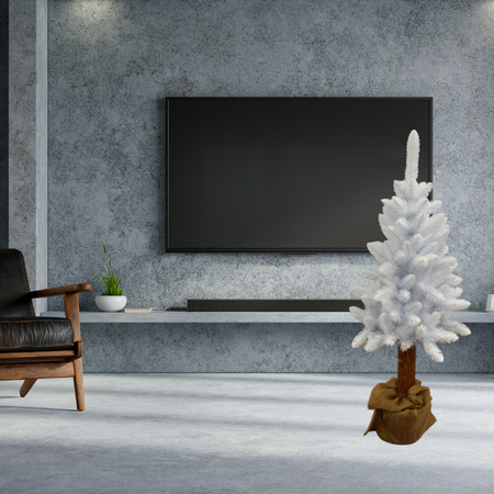 Choinka Biała Na Pniu 180cm Piękna Gęsta Sosna Śnieżka