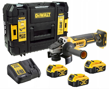 DCG405P3-QW 18V XR Szliferka kątowa 125mm 3 x aku 5Ah DEWALT OGRODY Oficjalny dystrybutor Autoryzowany sklep DeWalt