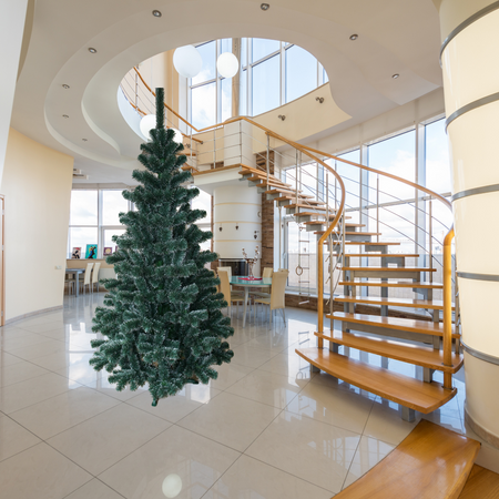 Choinka sztuczna Sosna Białe Końce 250 cm Gęsta Tradycyjna Choinka