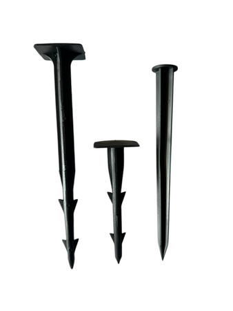 Kołki plastikowe do agrotkanin, agrowłókniny i obrzeży 16 szt