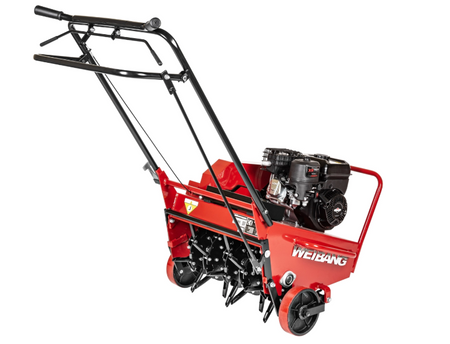 Weibang Aerator WB457AB aerator spalinowy do trawy rurkowy bębnowy 5 KM B&S Briggs & Stratton 750 Series WB457 / WB 457 OGRODY Oficjalny dystrybutor Autoryzowany sklep i serwis Weibang