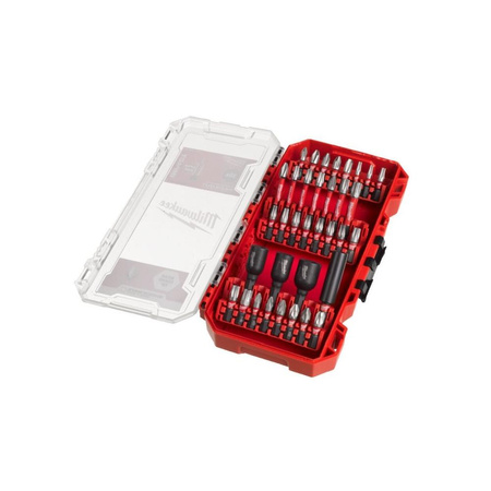 Milwaukee Zestaw bitów udarowych Shockwave do śrub Phillips, Pozidriv i Torx, PH1 - PH3, PZ1 - PZ3, TX10 - TX40 (35 szt), 4932492003