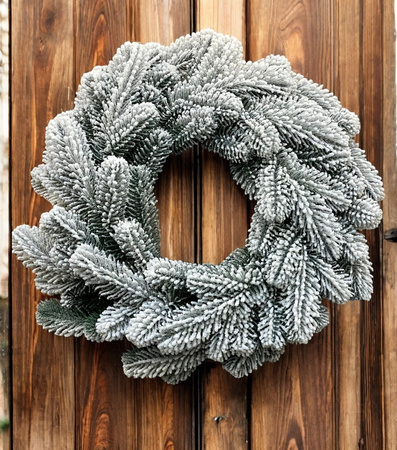 Wianek Bożonarodzeniowy "Zimowa Elegancja" 40 cm – 100% PE