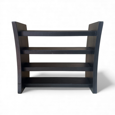 Drewniana półka na przyprawy bukowa 4-poziomowa – stojak na 20 słoiczków | Polski producent