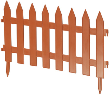 0551-010 płotek ogrodowy dl.3.20 ( 7 elementów) terrakota