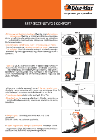 Dmuchawa ogrodowa Oleo-Mac BV 901 odkurzacz spalinowy ogrodowy dmuchawa do liści premium 56599104E5 OGRODY Oficjalny dystrybutor Autoryzowany dealer i serwis Oleo-Mac