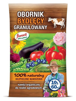 Florovit pro natura obornik granulowany bydlęcy worek 10 L Inco