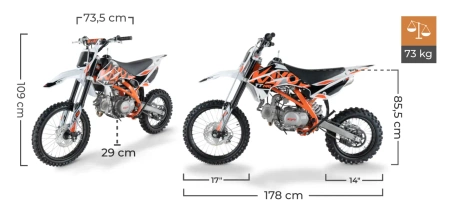 Cross Pit Bike KAYO 140 TT