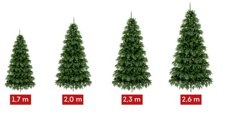 Choinka sztuczna Świerk Jak Żywy 100% PE 250 cm stojak metalowy