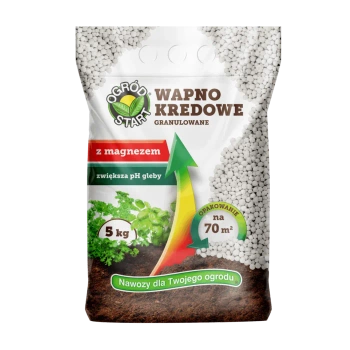 Ogród Start Wapno Kredowe z Magnezem 5 kg – Skuteczna Regulacja pH Gleby