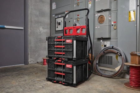 Skrzynia PACKOUT z 2 szufladami Milwaukee, 4932472129, 560 x 410 x 360 mm, ładowność 22 kg