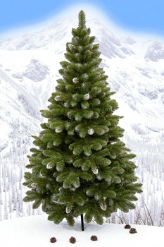 Choinka sztuczna Sosna Diamentowa PCV 180 cm stojak plastikowy