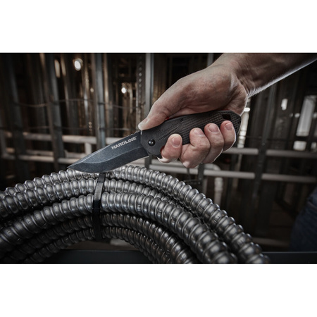 Nóż składany z ostrzem gładkim HARDLINE™ Milwaukee, 4932492453, 89 mm