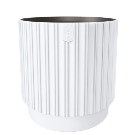 Doniczka Osłonka Mika Cyli + Wkład Mika Cyli 40 biały