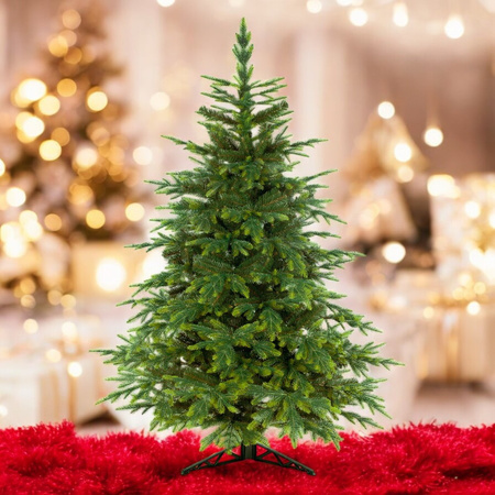 Choinka sztuczna Świerk PE Skandynawski na niciach 250 cm stojak metalowy