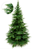 Choinka sztuczna Świerk Kaukaski PE+PCV 190 cm stojak metalowy