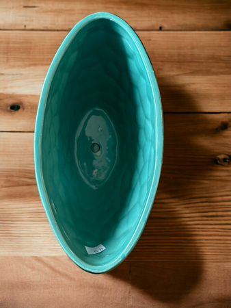 Dolagra Doniczka ceramiczna turkus YIDE YD8406/TQSH/1 + podstawka