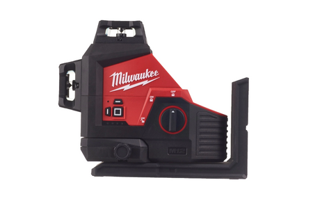Laser 3-płaszczyznowy Milwaukee M12 3PL-0C 360° z zieloną wiązką 12 V, bez wyposażenia