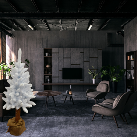 Choinka Biała Na Pniu 180cm Piękna Gęsta Sosna Śnieżka