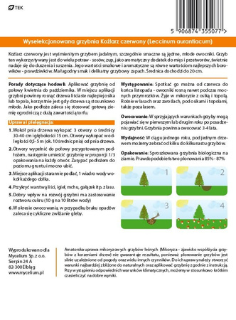 Grzybnia KOŹLARZ CZERWONY 10g