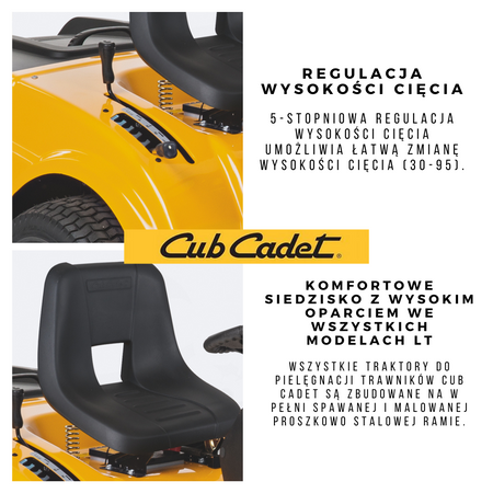Traktorek Cub Cadet LT2 NS92 92cm traktorek ogrodowy kosiarka samojezdna spalinowa do trawy 200L / 8.30 kW 13BB79DF603/S OGRODY Oficjalny dystrybutor Autoryzowany sklep i serwis CubCadet