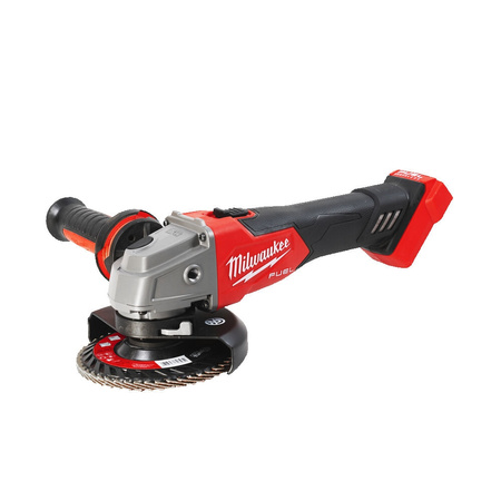Szlifierka kątowa śr. 125 mm Milwaukee, M18 FSAG125X-0X, 18 V, FUEL™, włącznik suwakowy, w walizce, bez wyposażenia, 4933478428