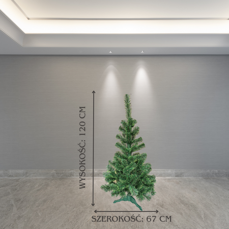 Choinka sztuczna Sosna Zielone Końce 120 cm Gęsta Mała Choinka
