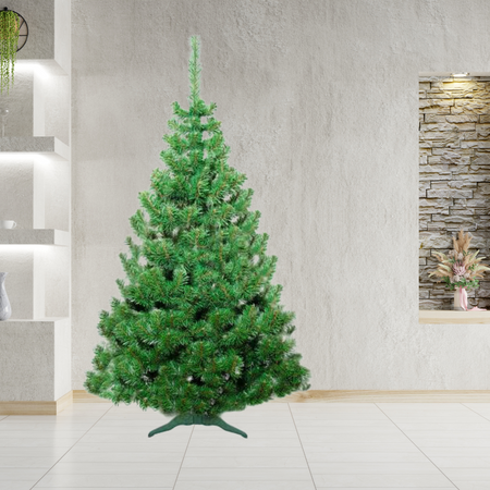 Choinka sztuczna Jodła Polska Naturalna 220cm stojak plastikowy