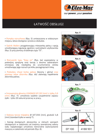 Kosa Oleo-Mac Sparta 441 T kosa spalinowa do trawy wykaszarka podkaszarka podcinarka trymer 2.2KM premium 61339050E2 OGRODY Oficjalny dystrybutor Autoryzowany dealer i serwis Oleo-Mac