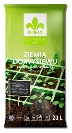 KRONEN® 20L Ziemia do wysiewu pikowania i ukorzeniania