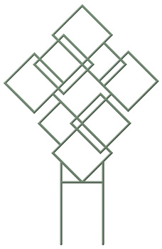 0311-085 podpora do roślin Eco Recycled kwadraty zielona herbata