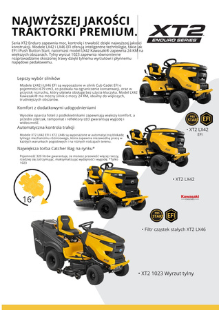 Traktorek Cub Cadet XT2 PR95