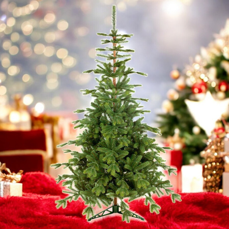 Choinka sztuczna Świerk Alpejski PE+PCV 240 cm stojak metalowy