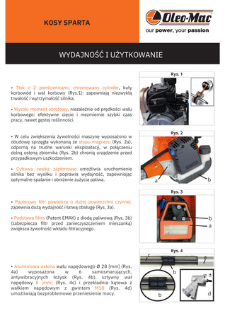 Kosa Oleo-Mac Sparta 381 T kosa spalinowa do trawy wykaszarka podkaszarka podcinarka trymer 2KM klasa premium 61339070e2 OGRODY Oficjalny dystrybutor Autoryzowany dealer i serwis Oleo-Mac