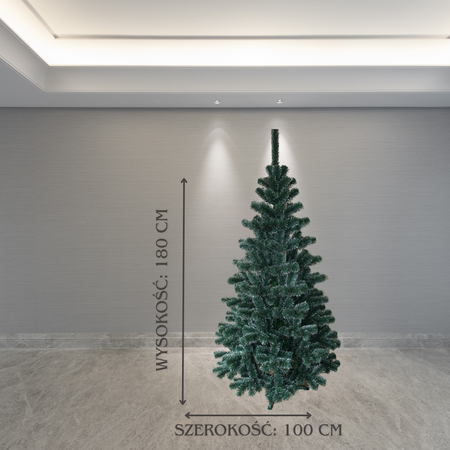 Choinka sztuczna Sosna Białe Końce 180 cm Gęsta Tradycyjna Choinka