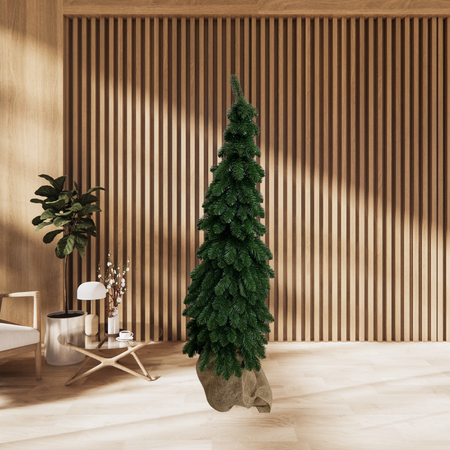 Choinka sztuczna Świerk na pniu Aurora 170 cm Wysoka Wąska Smukła choinka