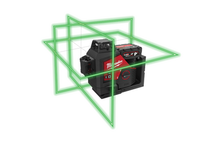Laser 3-płaszczyznowy Milwaukee M12 3PL-0C 360° z zieloną wiązką 12 V, bez wyposażenia