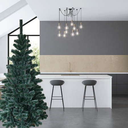 Choinka sztuczna Sosna Białe Końce 250 cm Gęsta Tradycyjna Choinka