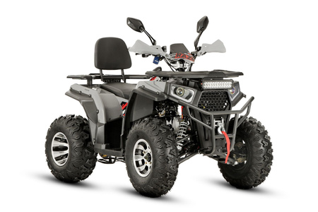 Quad Barton Raze 200 szaro-czerwony