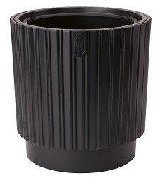 Doniczka Osłonka Mika Cyli + Wkład Mika Cyli 30 głęboka czerń