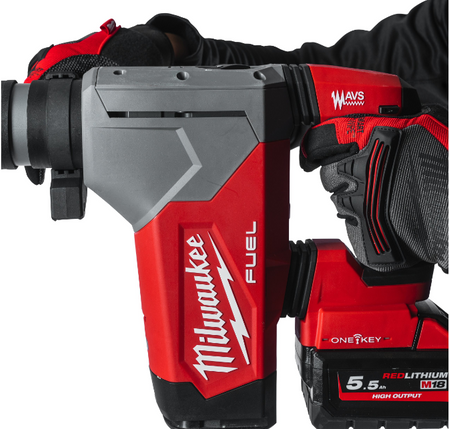 Młot wiercąco-kujący typu kombi 4-trybowy SDS-Plus Milwaukee 18 V M18 ONEFHPX-0X, FUEL™, ONE-KEY™, w walizce, bez wyposażenia