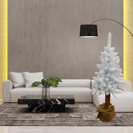 Choinka Biała Na Pniu 180cm Piękna Gęsta Sosna Śnieżka