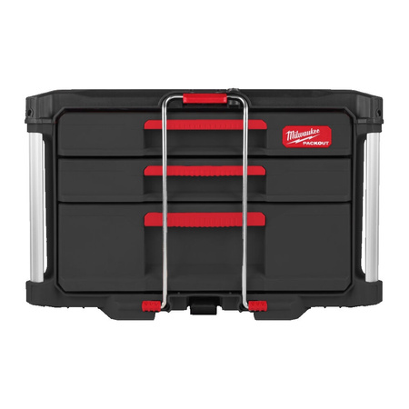 Skrzynia na narzędzia PACKOUT z 2+1 szufladami Milwaukee, 4932493190, 564 x 414 x 363 mm, ładowność 22 kg