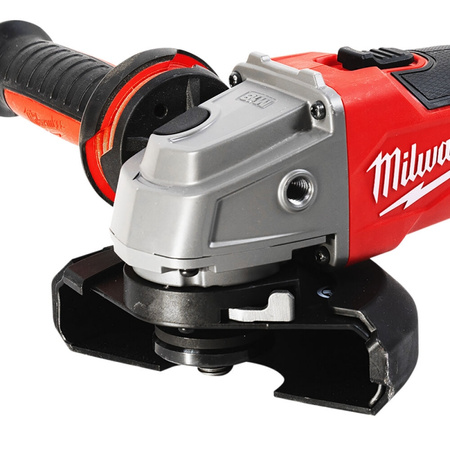 Szlifierka kątowa śr. 125 mm Milwaukee, M18 FSAG125X-0X, 18 V, FUEL™, włącznik suwakowy, w walizce, bez wyposażenia, 4933478428