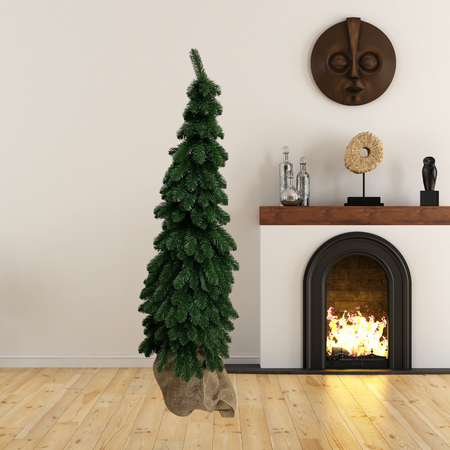 Choinka sztuczna Świerk na pniu Aurora 170 cm Wysoka Wąska Smukła choinka